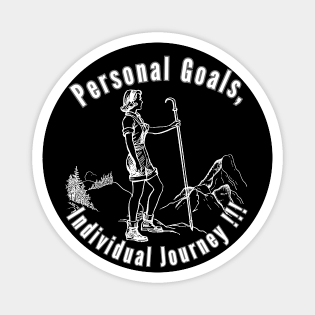 Personal Goals, Individual Journey Magnet by Skandynavia Cora